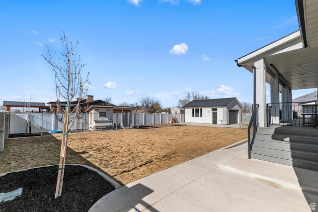 1426 S 1450 W, Mapleton, UT 84664 - view of yard with covered porch, an outdoor structure, and a fenced backyard
