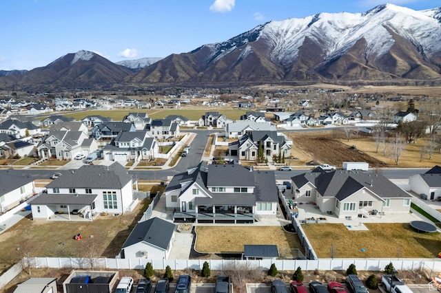 1426 S 1450 W, Mapleton, UT 84664 - birds eye view of property featuring a mountain view and a residential view