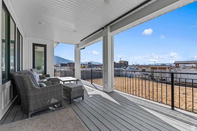 1426 S 1450 W, Mapleton, UT 84664 - wooden terrace featuring a mountain view