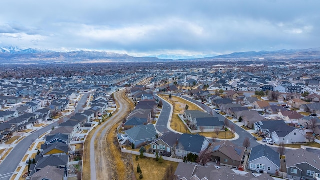 10743 S Autumn Wind Way S, Jordan, UT 84009 - birds eye view of property with a mountain view