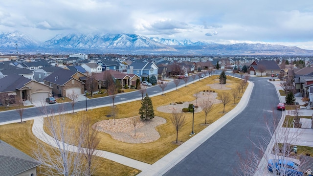 10743 S Autumn Wind Way S, Jordan, UT 84009 - birds eye view of property with a mountain view