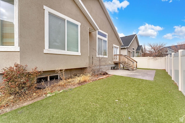 10743 S Autumn Wind Way S, Jordan, UT 84009 - view of yard featuring a patio