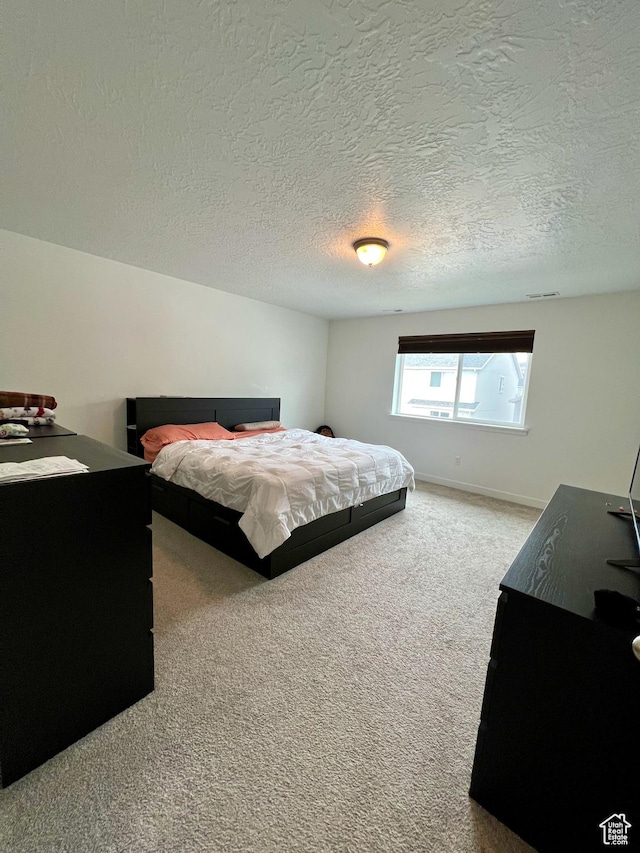 3457 W Hamm Ln, Herriman, UT 84096 - bedroom with carpet floors, a textured ceiling, and baseboards