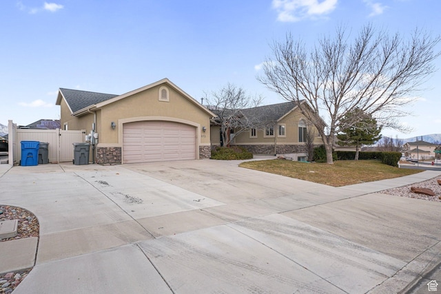 ranch-style house with a garage