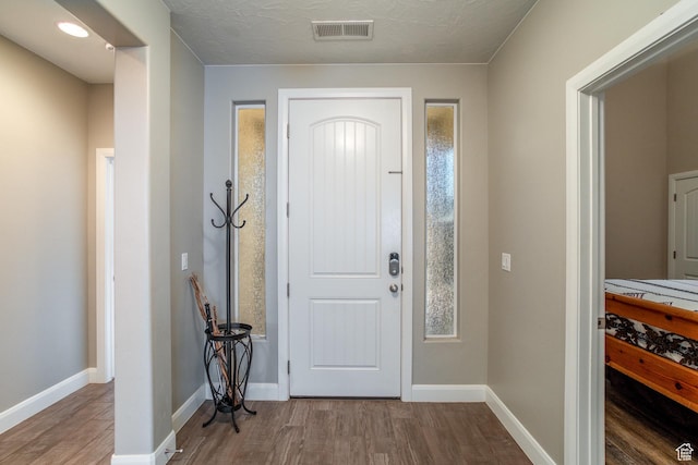 3274 W 2530 S, Hurricane, UT 84737 - foyer with hardwood / wood-style floors and a textured ceiling