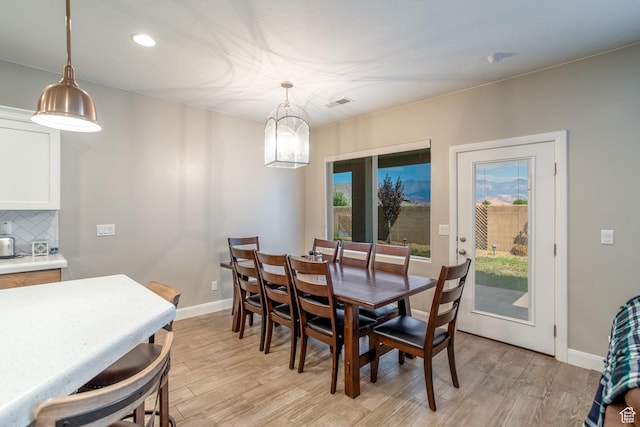 3274 W 2530 S, Hurricane, UT 84737 - dining space featuring light hardwood / wood-style flooring