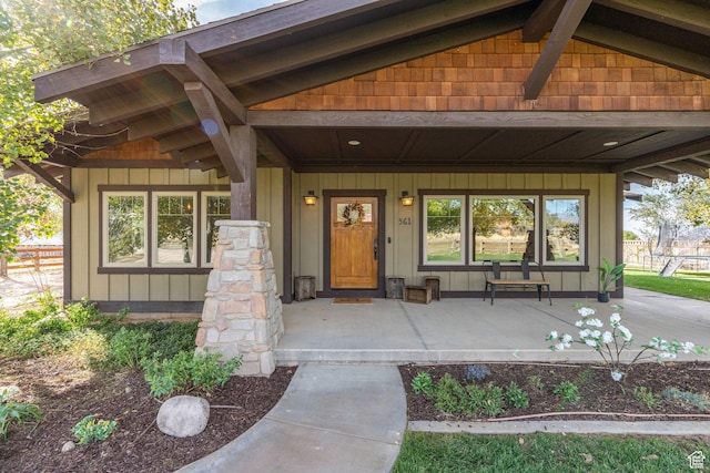 361 N 100 W, Holden, UT 84636 - property entrance with a porch