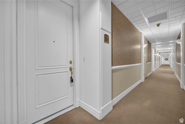 150 S 300 E Unit 202, Salt Lake City, UT 84111 - hall with a paneled ceiling