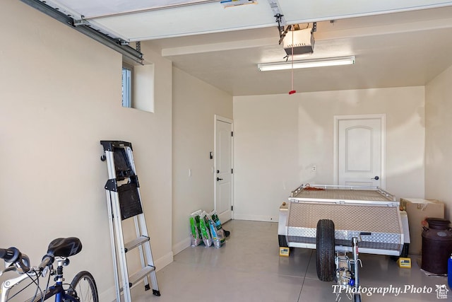 view of exercise area