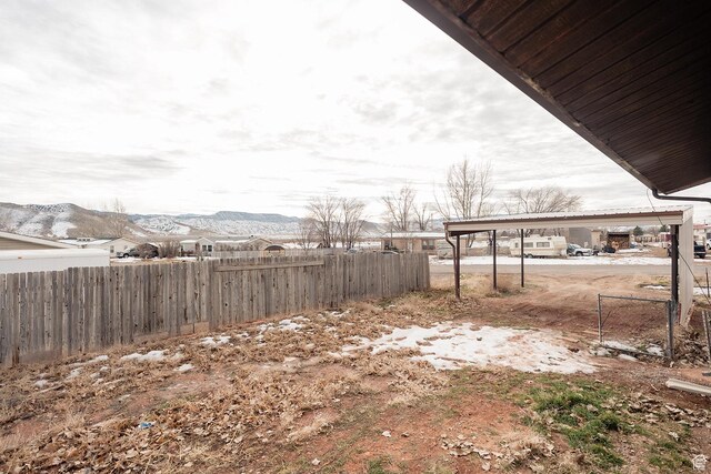1898 N Rocky Ford Dr, Sigurd, UT 84657 - view of yard featuring fence and a mountain view