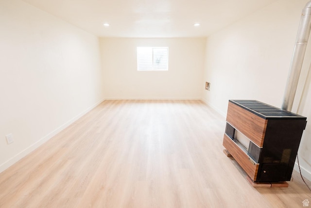 1898 N Rocky Ford Dr, Sigurd, UT 84657 - empty room with light wood-style floors, baseboards, and recessed lighting
