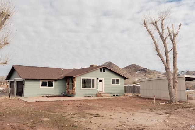 1898 N Rocky Ford Dr, Sigurd, UT 84657 - rear view of property with fence and entry steps