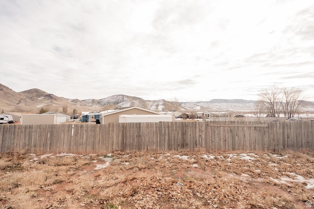 1898 N Rocky Ford Dr, Sigurd, UT 84657 - view of yard featuring fence and a mountain view