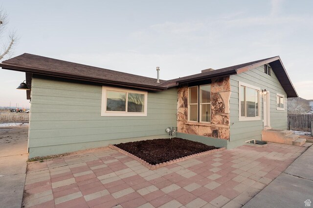 1898 N Rocky Ford Dr, Sigurd, UT 84657 - rear view of house with a patio area