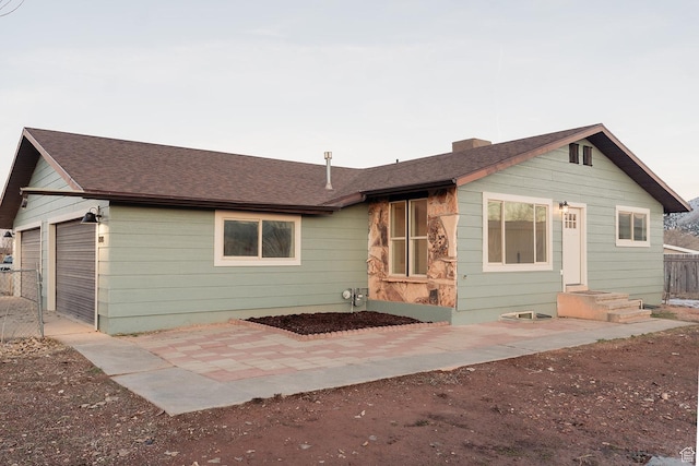 1898 N Rocky Ford Dr, Sigurd, UT 84657 - back of property featuring a chimney and roof with shingles
