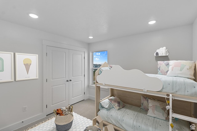 1246 W 575 S Unit 154, Logan, UT 84321 - carpeted bedroom featuring a closet