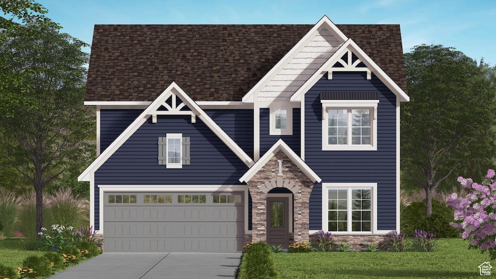 201 E 650 S, Hyde Park, UT 84318 - view of front facade featuring a garage