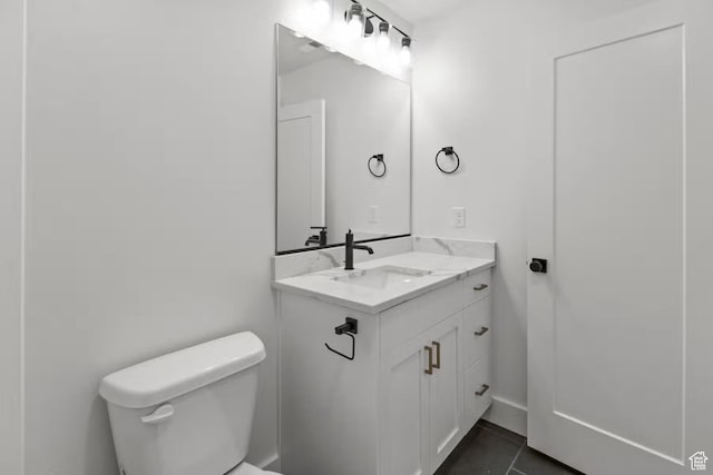 5291 W 3775 S Unit 22, Hooper, UT 84315 - bathroom with vanity, tile patterned flooring, and toilet