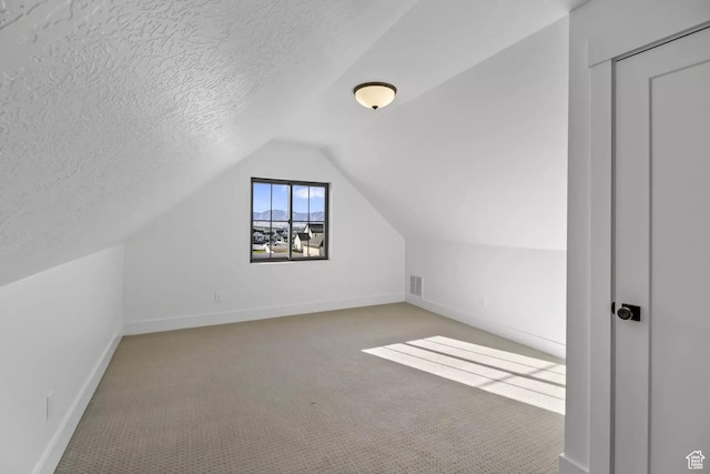 5291 W 3775 S Unit 22, Hooper, UT 84315 - additional living space with vaulted ceiling, carpet floors, and a textured ceiling