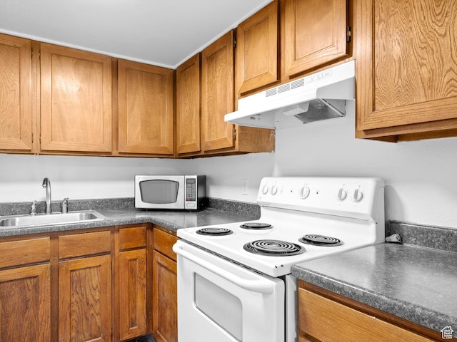 425 S 1000 E Unit 203C, Salt Lake City, UT 84102 - kitchen featuring sink and white range with electric stovetop