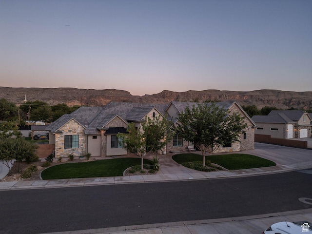 717 S 775 W, Hurricane, UT 84737 - view of front of home featuring a yard and a mountain view
