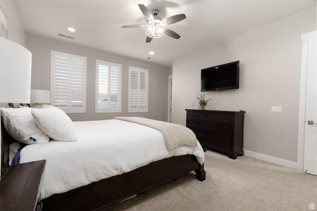 717 S 775 W, Hurricane, UT 84737 - bedroom featuring light carpet and ceiling fan