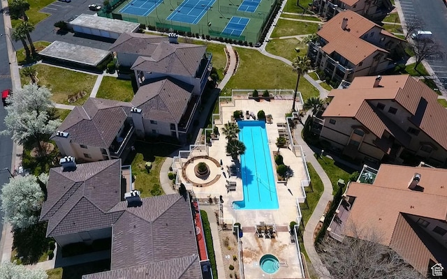drone / aerial view