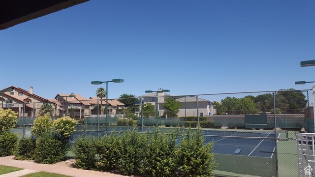 view of tennis court