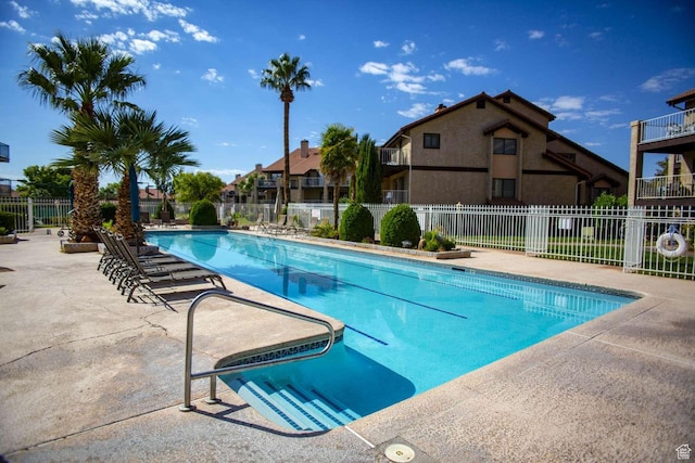 view of pool with a patio area