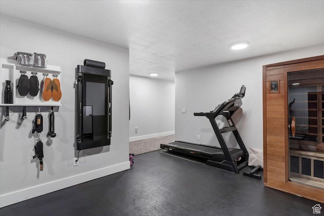 7160 S 1100 E, South Weber, UT 84405 - workout room with a textured ceiling