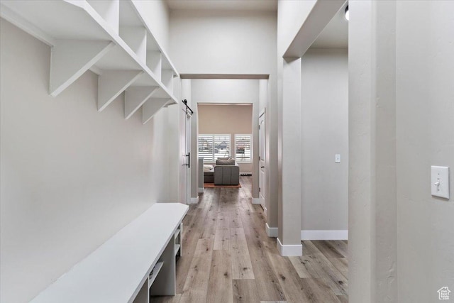 7160 S 1100 E, South Weber, UT 84405 - mudroom with light hardwood / wood-style floors