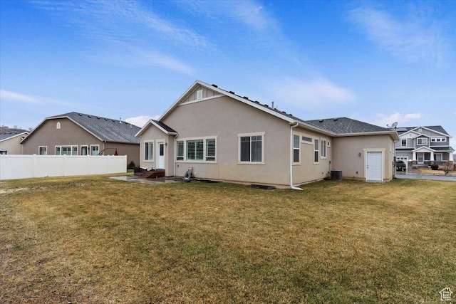 7160 S 1100 E, South Weber, UT 84405 - back of house featuring cooling unit and a yard