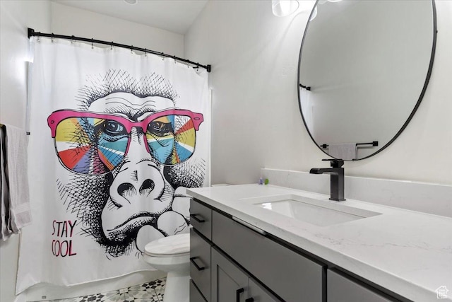 7160 S 1100 E, South Weber, UT 84405 - bathroom featuring walk in shower, vanity, and toilet