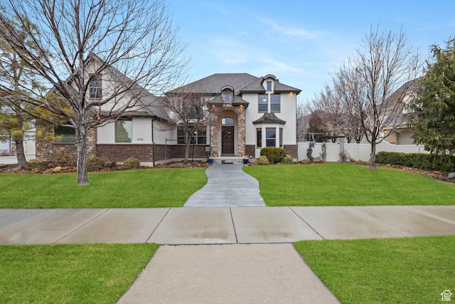 1532 W 3500 N, Pleasant Grove, UT 84062 - french country inspired facade featuring brick siding and stucco siding