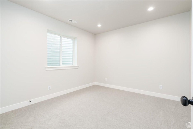 2998 N 1080 W, Lehi, UT 84043 - carpeted spare room with baseboards, visible vents, and recessed lighting