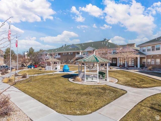11085 S Grape Arbor Pl Unit 102, Sandy, UT 84070 - view of property's community featuring a gazebo and a yard