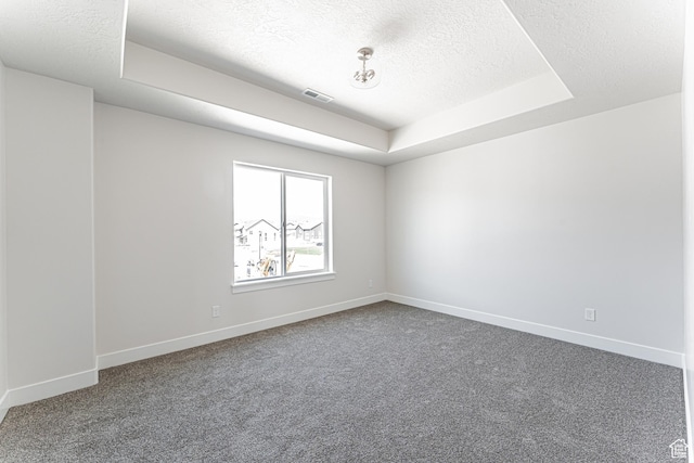 1091 N 3620 W Unit 272, Lehi, UT 84043 - carpeted spare room with a raised ceiling, a textured ceiling, and baseboards