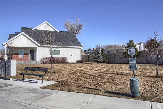 view of property's community with a mail area