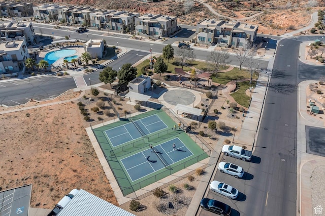 2227 N Double Eagle Ln, Washington, UT 84780 - aerial perspective of suburban area featuring a pool