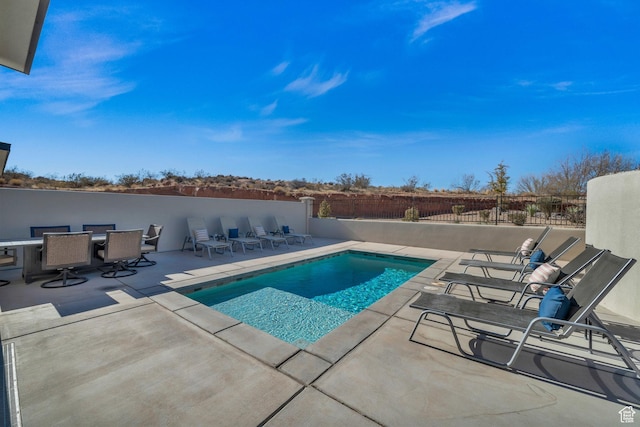 view of pool with a patio area