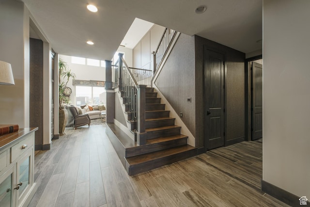 view of stairway