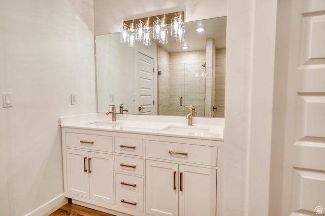 241 E 100 N Unit 3, Moab, UT 84532 - bathroom featuring walk in shower and vanity