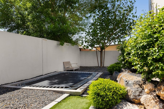 view of patio with a fenced backyard