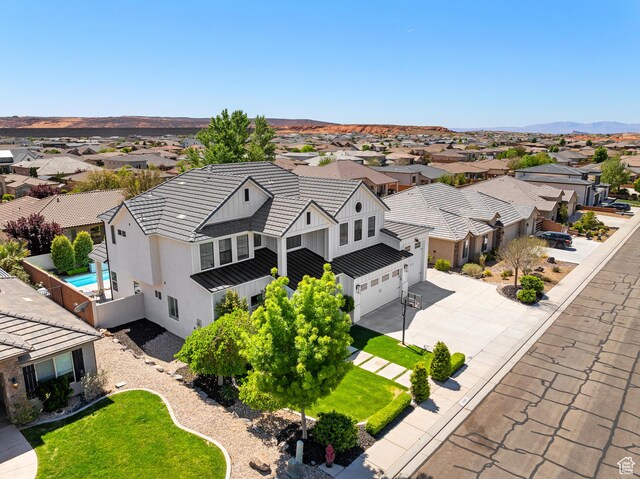 birds eye view of property featuring a residential view