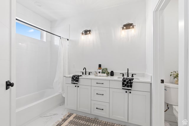 113 E Watson Dr S, Saratoga Springs, UT 84045 - full bathroom with vanity, toilet, and shower / tub combo