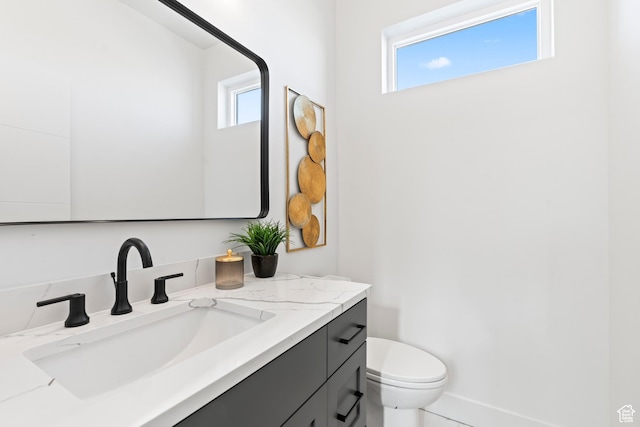 113 E Watson Dr S, Saratoga Springs, UT 84045 - bathroom with vanity, a wealth of natural light, and toilet