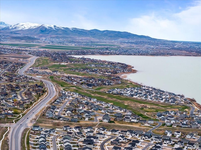 113 E Watson Dr S, Saratoga Springs, UT 84045 - aerial view featuring a water and mountain view