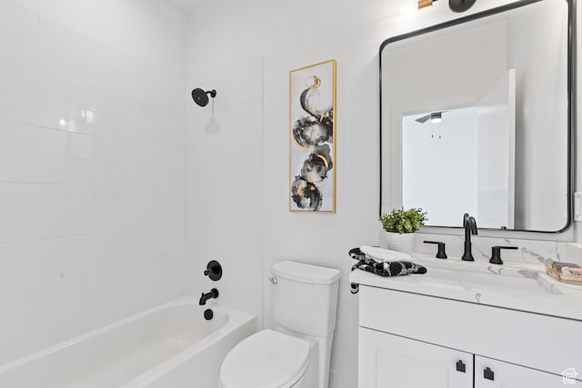 113 E Watson Dr S, Saratoga Springs, UT 84045 - full bathroom featuring tiled shower / bath, vanity, and toilet