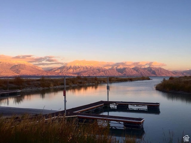 113 E Watson Dr S, Saratoga Springs, UT 84045 - dock area with a water and mountain view