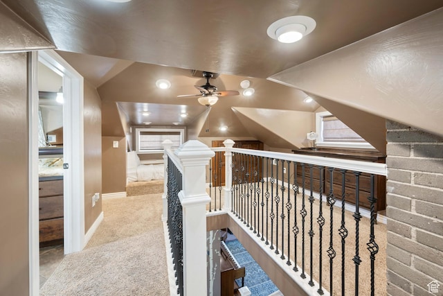 75 N 200 W, Kanab, UT 84741 - hall featuring light colored carpet and lofted ceiling